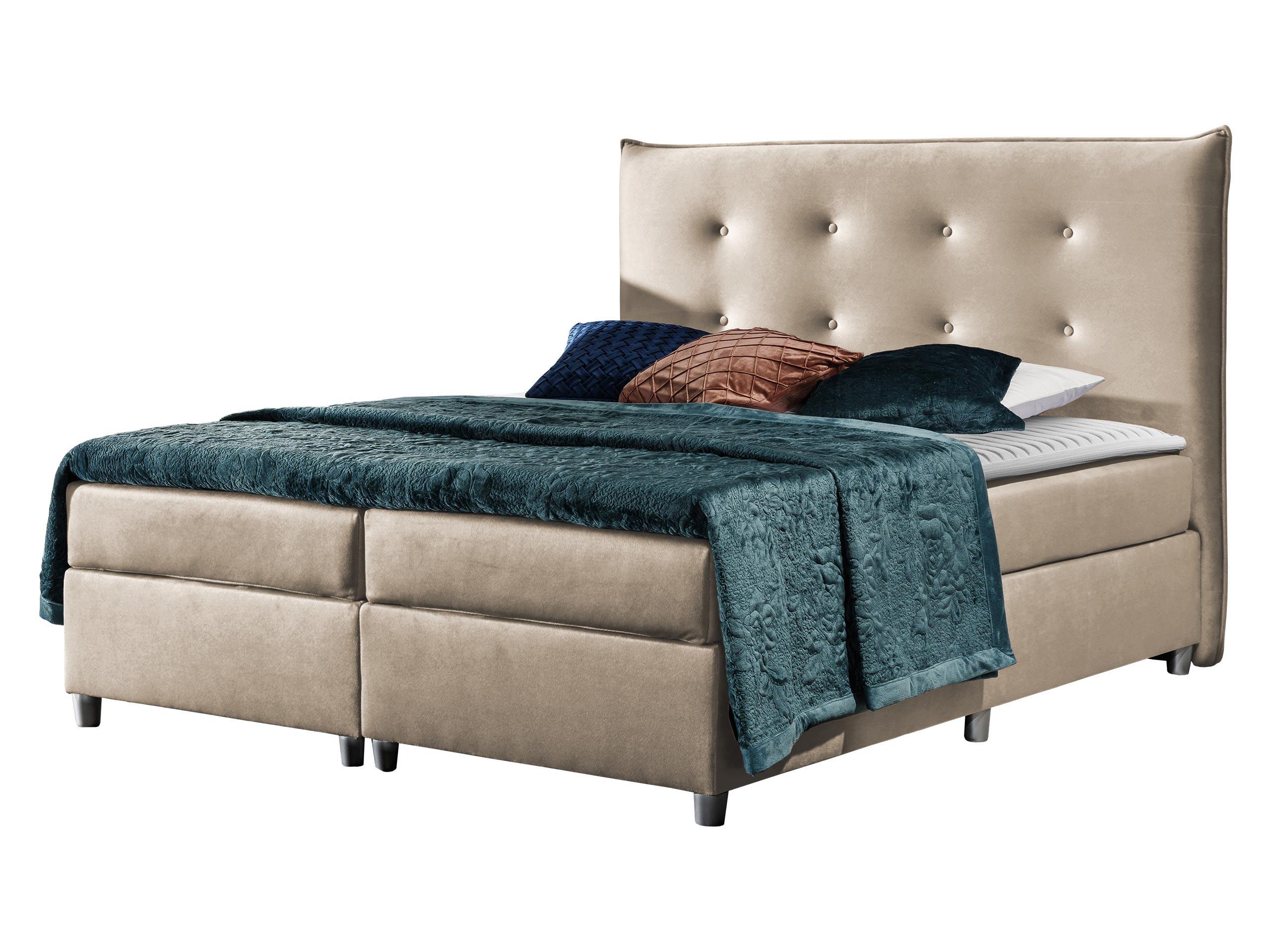 BOXBETT Prato - H3 - Beige, Holz (160/200cm) - MIRJAN24