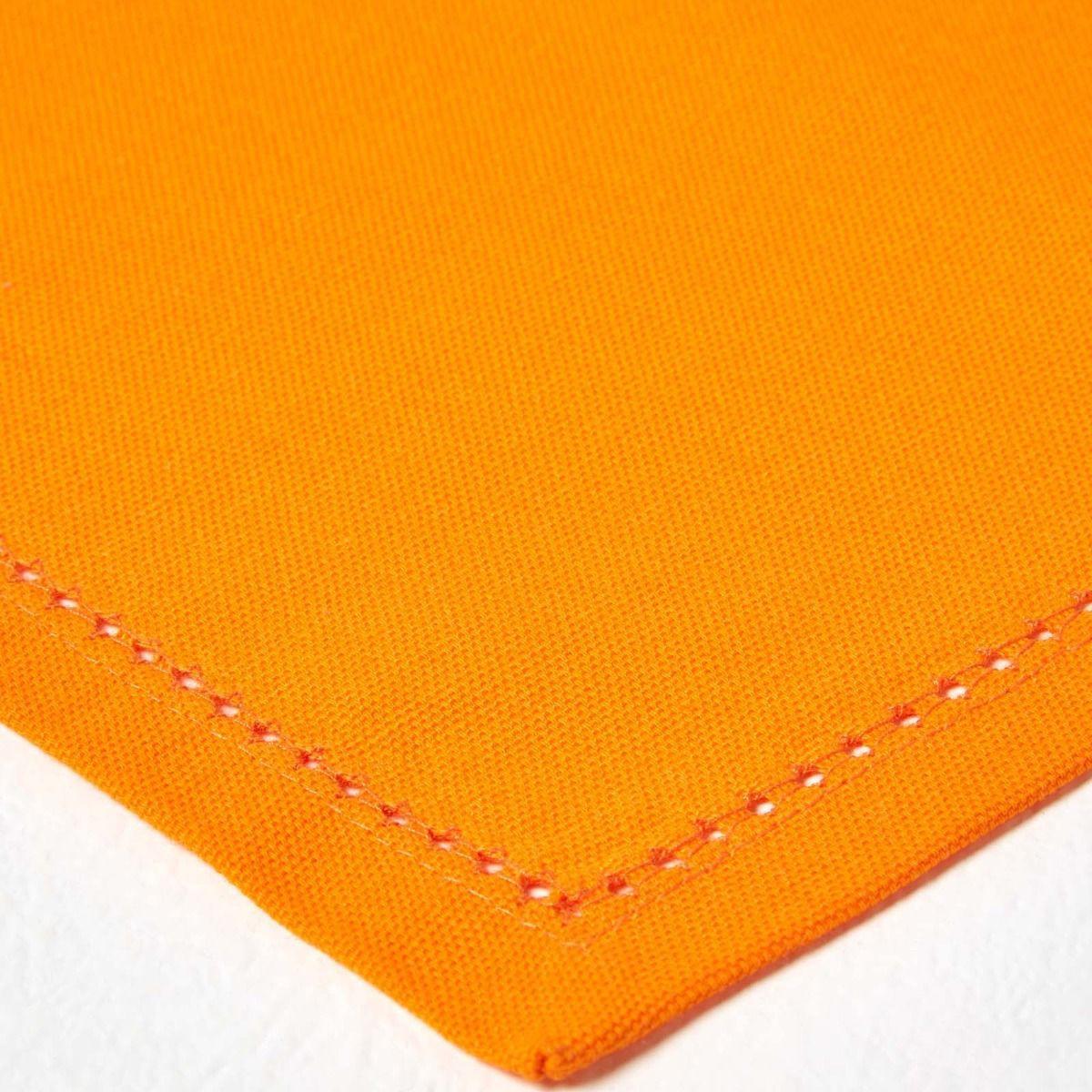 STOFFSERVIETTEN 4er-Set orange 45/45 cm, 100% Baumwolle - Orange, Textil (45/45cm) - Homescapes