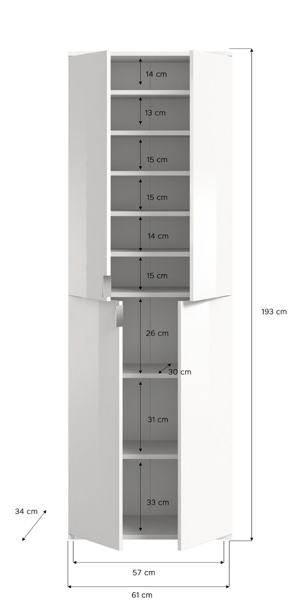 KLEIDERSCHRANK Eiche Artisan 244 cm, Stauraumschrank mit Spiegel - Schwarz/Eiche Artisan, Glas/Holzwerkstoff (244/193/34cm) - Inn.Furn