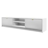 TV-ELEMENT Tireno - Goldfarben/Weiß, Holzwerkstoff/Metall (180/40/40cm) - MIRJAN24