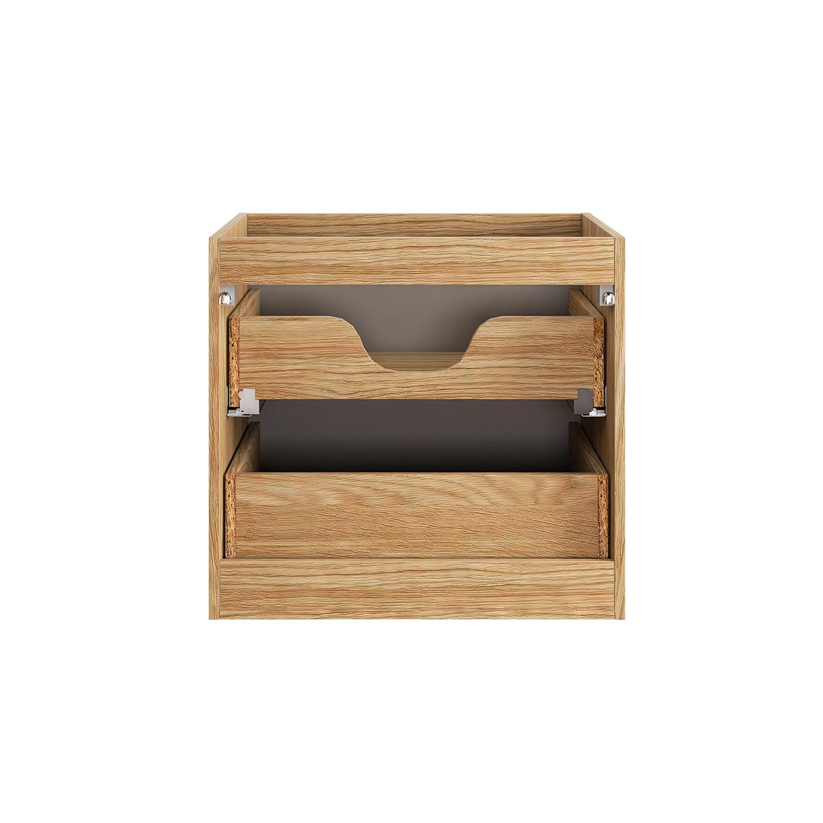 BADMÖBEL 121cm Mallory 2er-Set Beige und Holz - Braun, Holzwerkstoff (121/57/46cm) - Petits-meubles