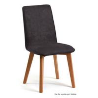 ESSZIMMERSTUHL (4er-Set) Darci 47x92x60 Eiche geölt/Espresso - Eichefarben/Dunkelbraun, Kunststoff (60/92/47cm) - 58aufmkessel