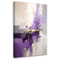 WANDBILD, Violette Abstrakt - Lila, Textil (70/100cm) - Feeby