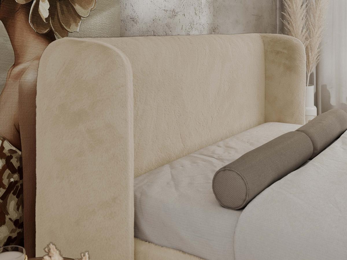 POLSTERBETT EMORA CLASSIC DUO 140/200 - Creme Plüsch - Multipocket-Matratze - Creme, Textil (140/200cm) - MKS