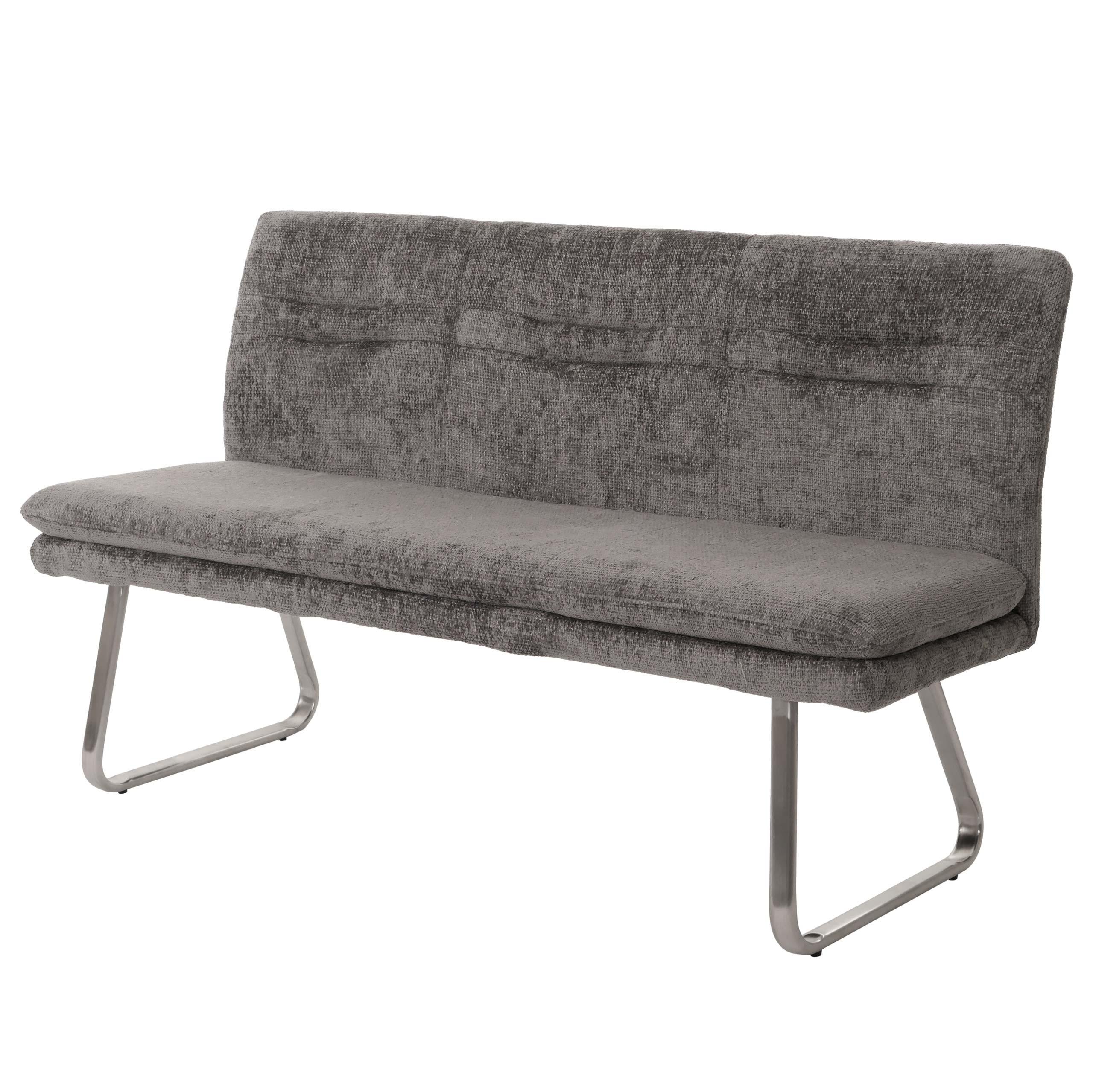 SITZBANK Grau - Dunkelgrau/Grau, Textil (160/90/58cm) - MCW