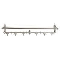 WANDGARDEROBE aus versilbertem Messing - 100/20/28 cm - Silberfarben, Metall (20/28/100cm) - Signature
