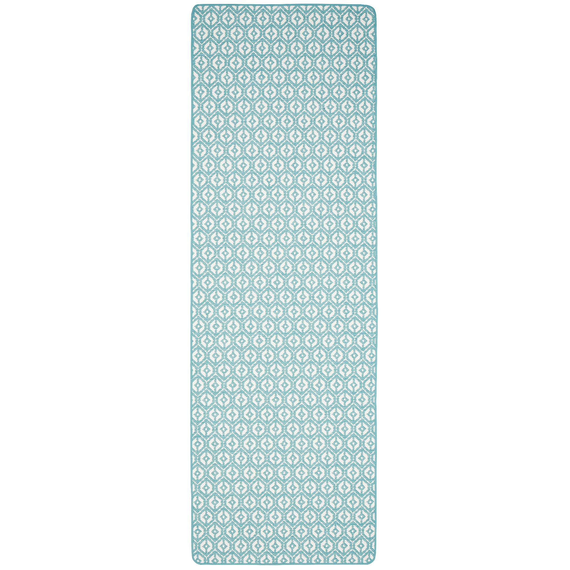 IN- UND OUTDOOR TEPPICH LÄUFER BEIDSEITIG CAPE COD - Türkis, Textil (80/320cm) - Snapstyle