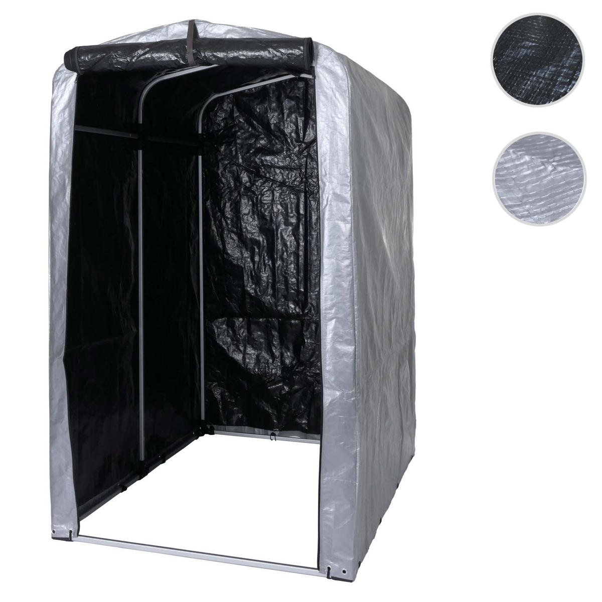 FAHRRADGARAGE Silber - Silberfarben, Metall (121/201/201cm) - MCW