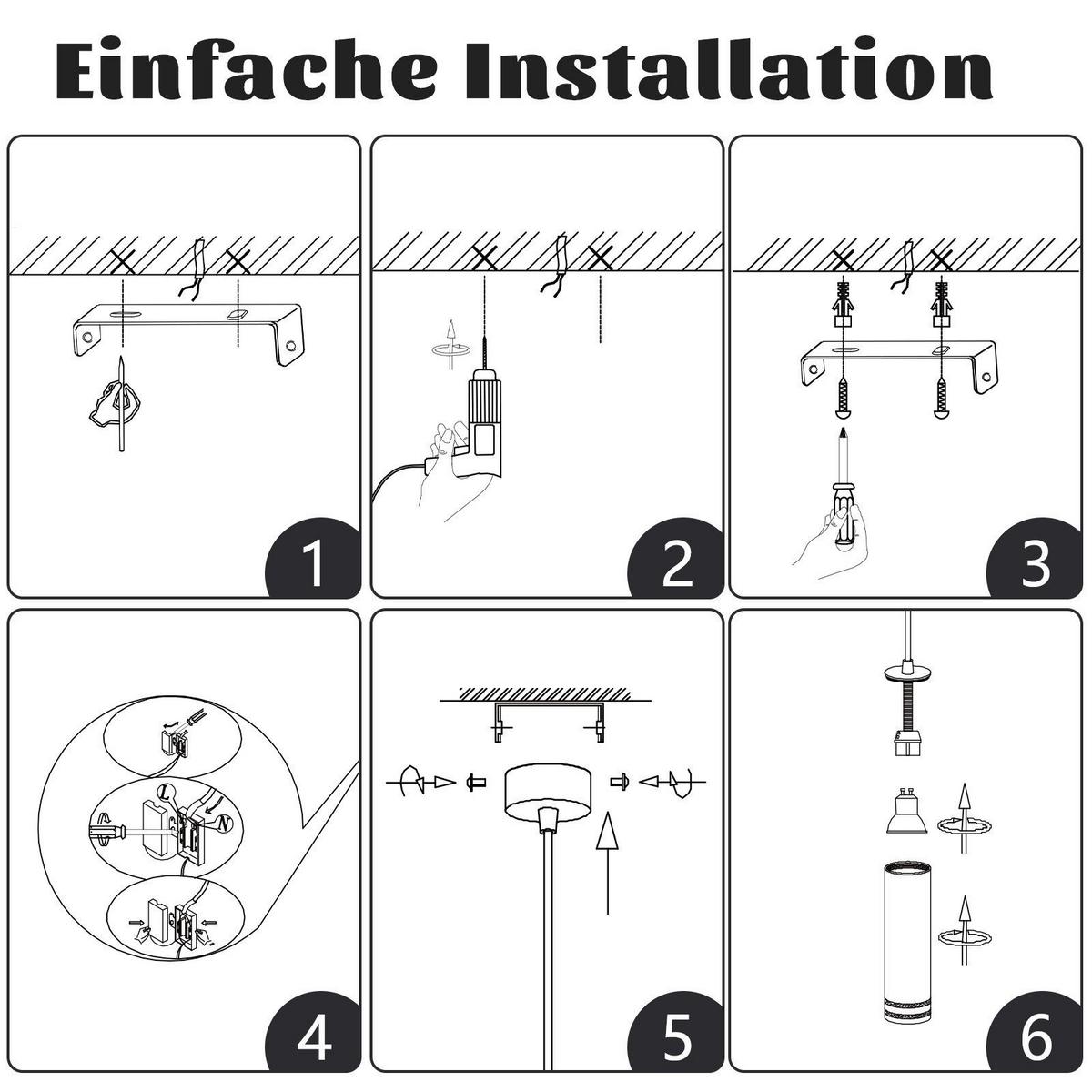 PENDELLEUCHTE BLAKE Ⅲ 155/30/6 cm - Schwarz, Metall (155/30/6cm) - Nettlife
