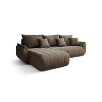 ECKSOFA Akita - Braun, Holzwerkstoff/Textil (280/185cm) - Fun Möbel