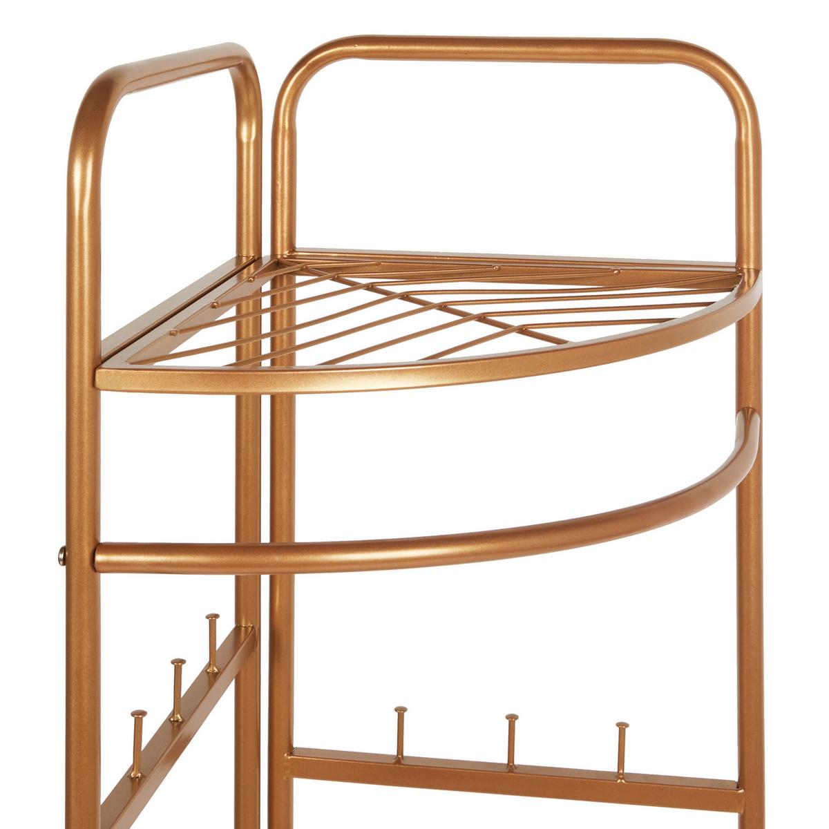 KLEIDERSTÄNDER Metall gold 160 cm Lawton - Goldfarben, Metall (53/160/37cm) - Beliani