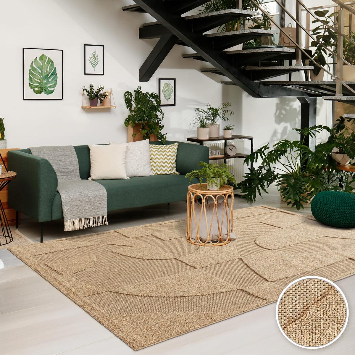 OUTDOORTEPPICH Boho Beige 160 x 220 cm - Beige, Kunststoff (160/220cm) - TT Home
