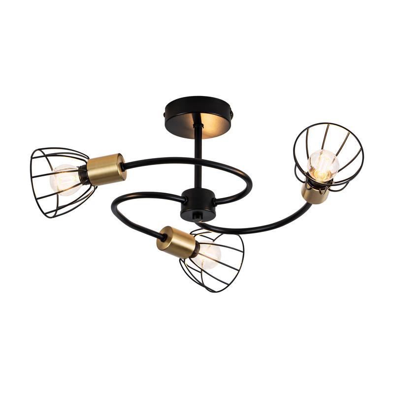 PENDELLEUCHTE CARLSON Ⅲ 55/55/26 cm - Schwarz, Metall (55/55/26cm) - Nettlife