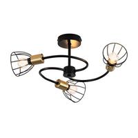 PENDELLEUCHTE CARLSON Ⅲ 55/55/26 cm - Schwarz, Metall (55/55/26cm) - Nettlife