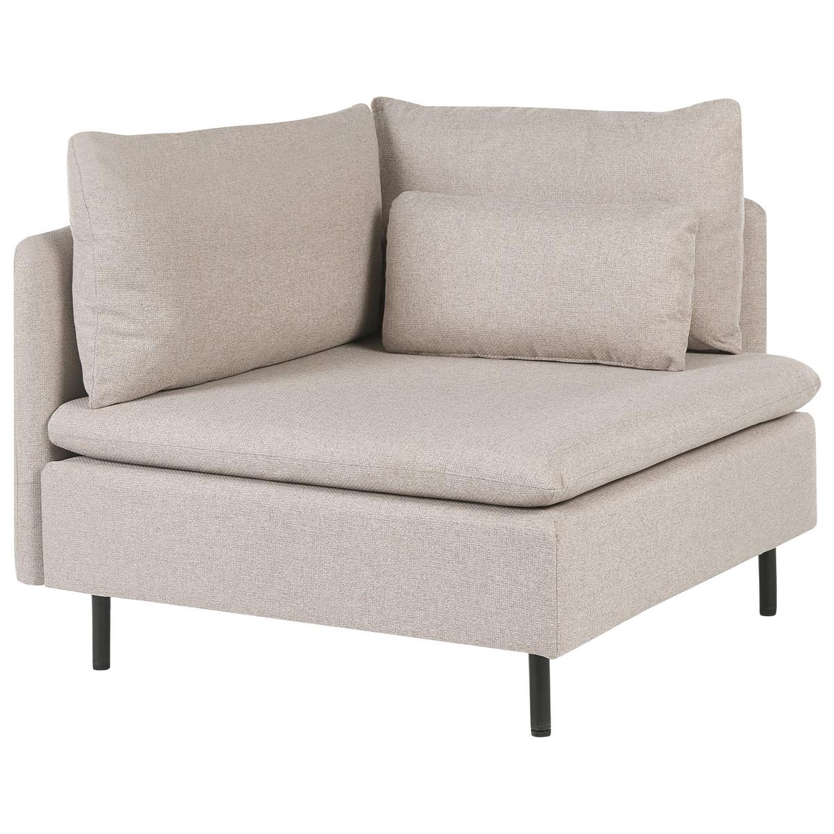 MODULSOFA 2-Sitzer Beige Stoff Egeris - Beige, Textil (172/80/94cm) - Beliani