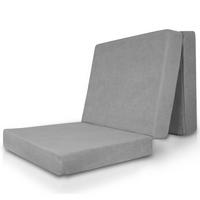 VISCO KLAPPMATRATZE VS95 201/80/14 cm Grau - Grau, Textil (80/201cm) - Beautissu 