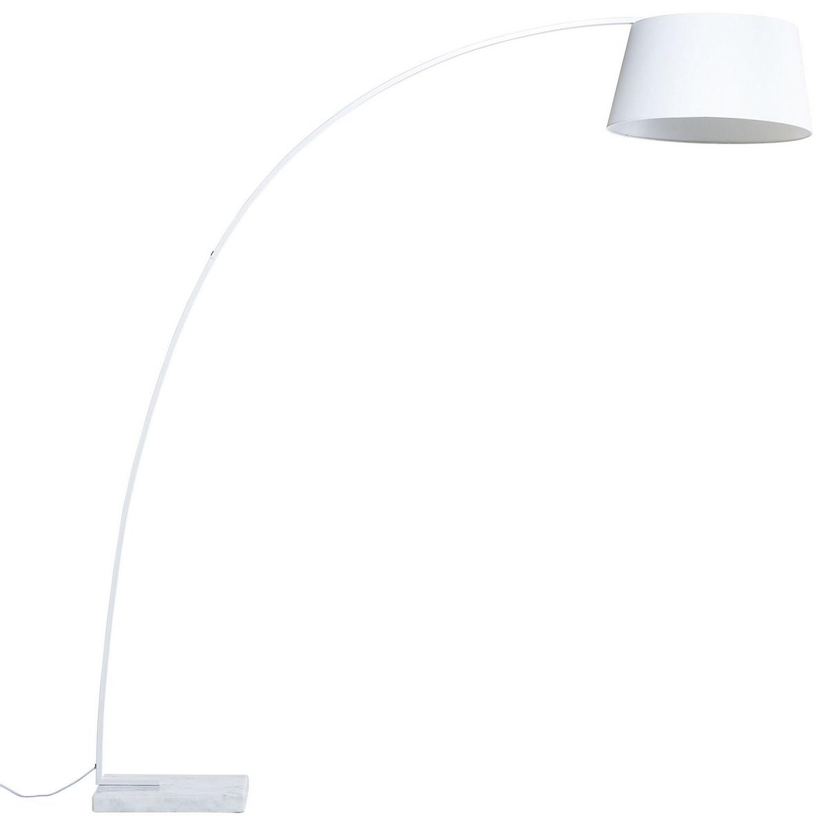 STEHLAMPE Benue 50/160/188 cm - Weiß, Metall (50/50/188cm) - Beliani