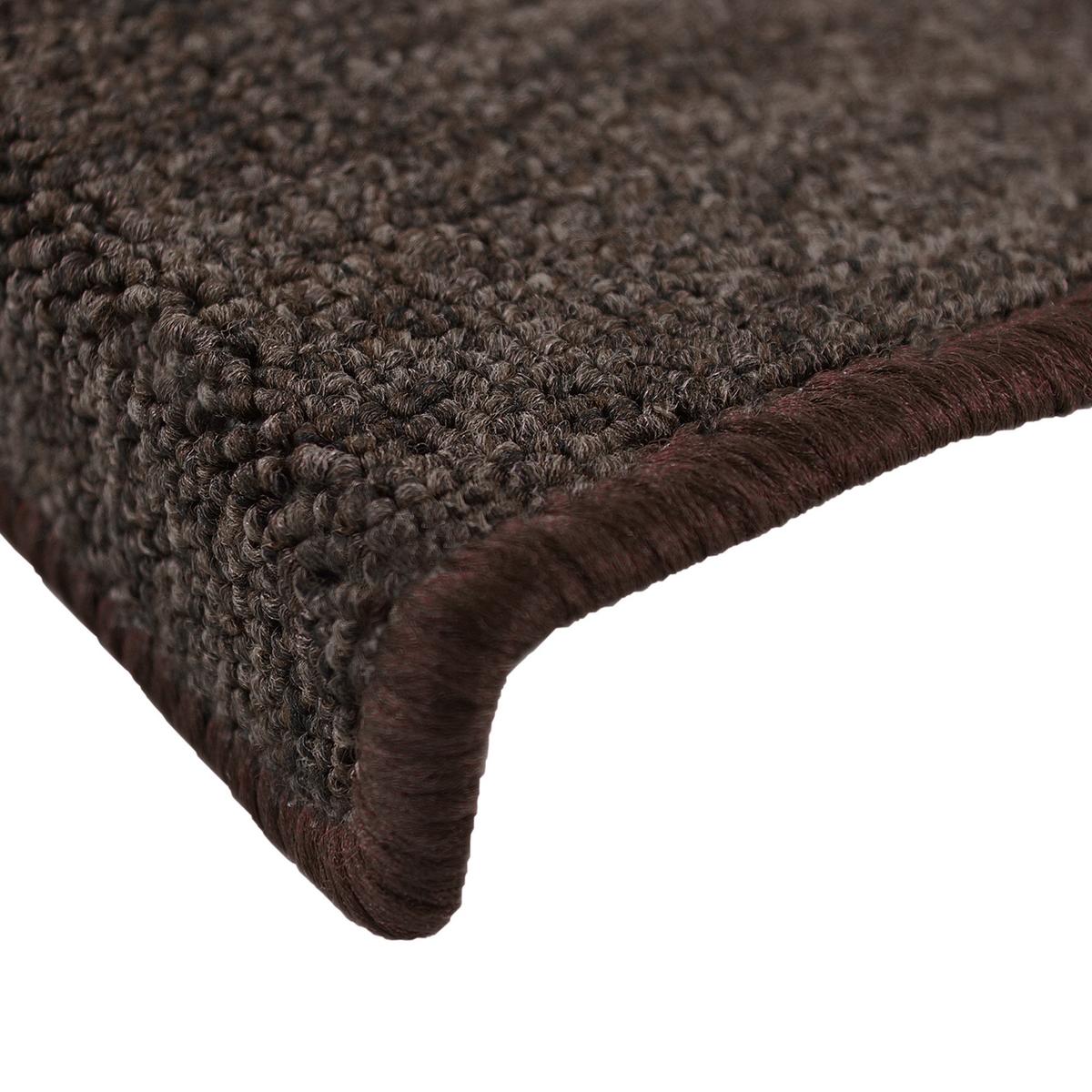 STUFENMATTE ProStair 56/20 cm Dunkelbraun 15tlg - Dunkelbraun, Textil (56/20/1cm) - Beautissu 