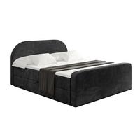 BOXBETT mit Matratze H4 und Lattenrost - NOX-Z - 180x200 - Schwarz Casablanca - Schwarz, Holzwerkstoff (180/200cm) - ALTDECOR