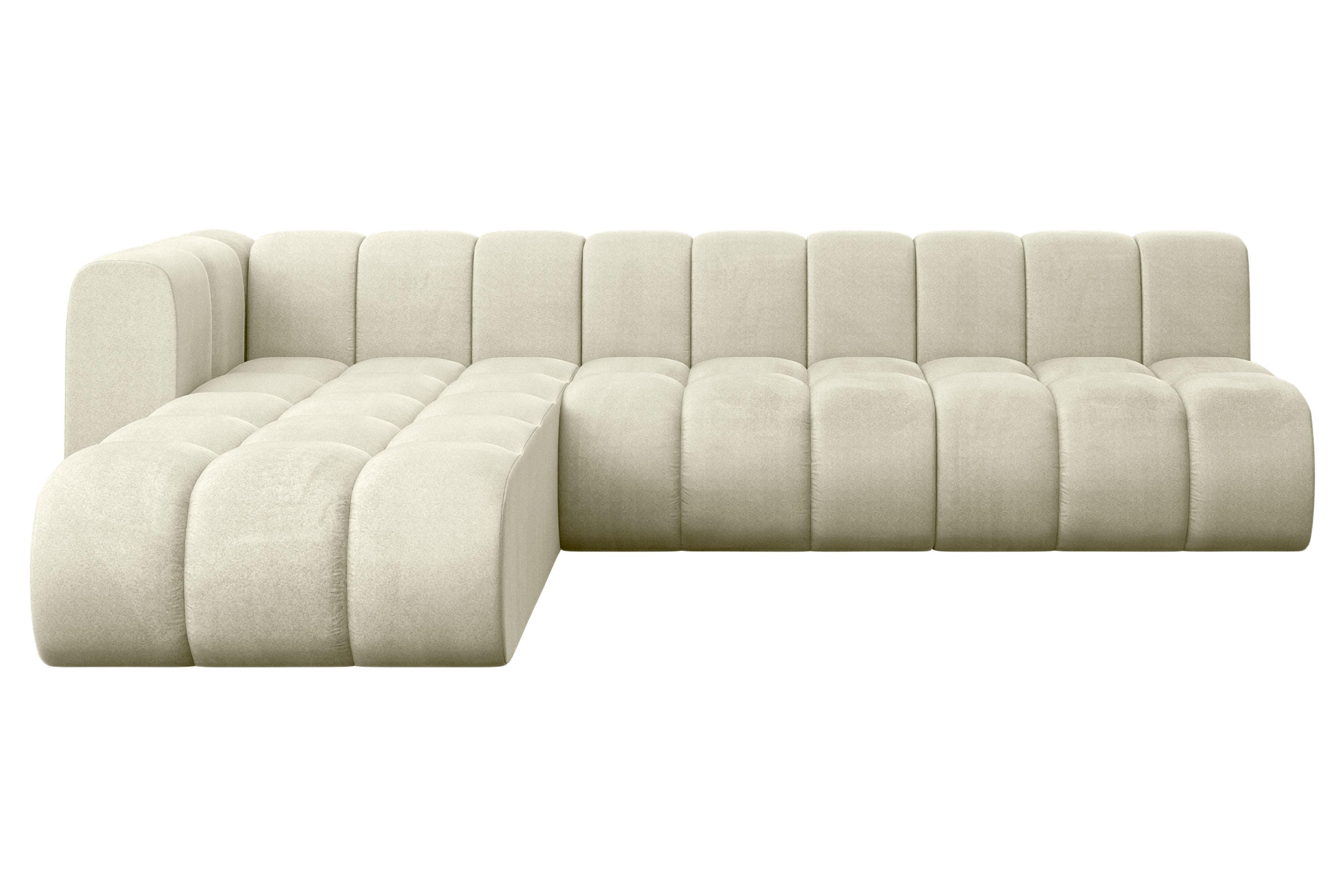 ECKSOFA modulares Sofa Darnel-L2 - 296x177x70 cm Beige - Beige, Holzwerkstoff/Textil (296/177cm) - ALTDECOR