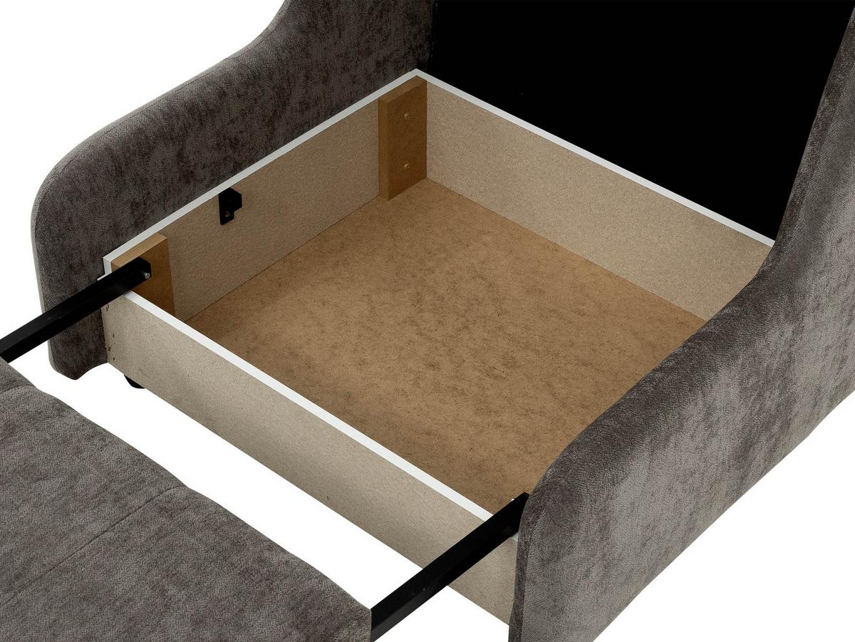 SCHLAFSESSEL Viva Elite I - Hellgrau/Schwarz, Holz/Metall (96/85/98cm) - MIRJAN24