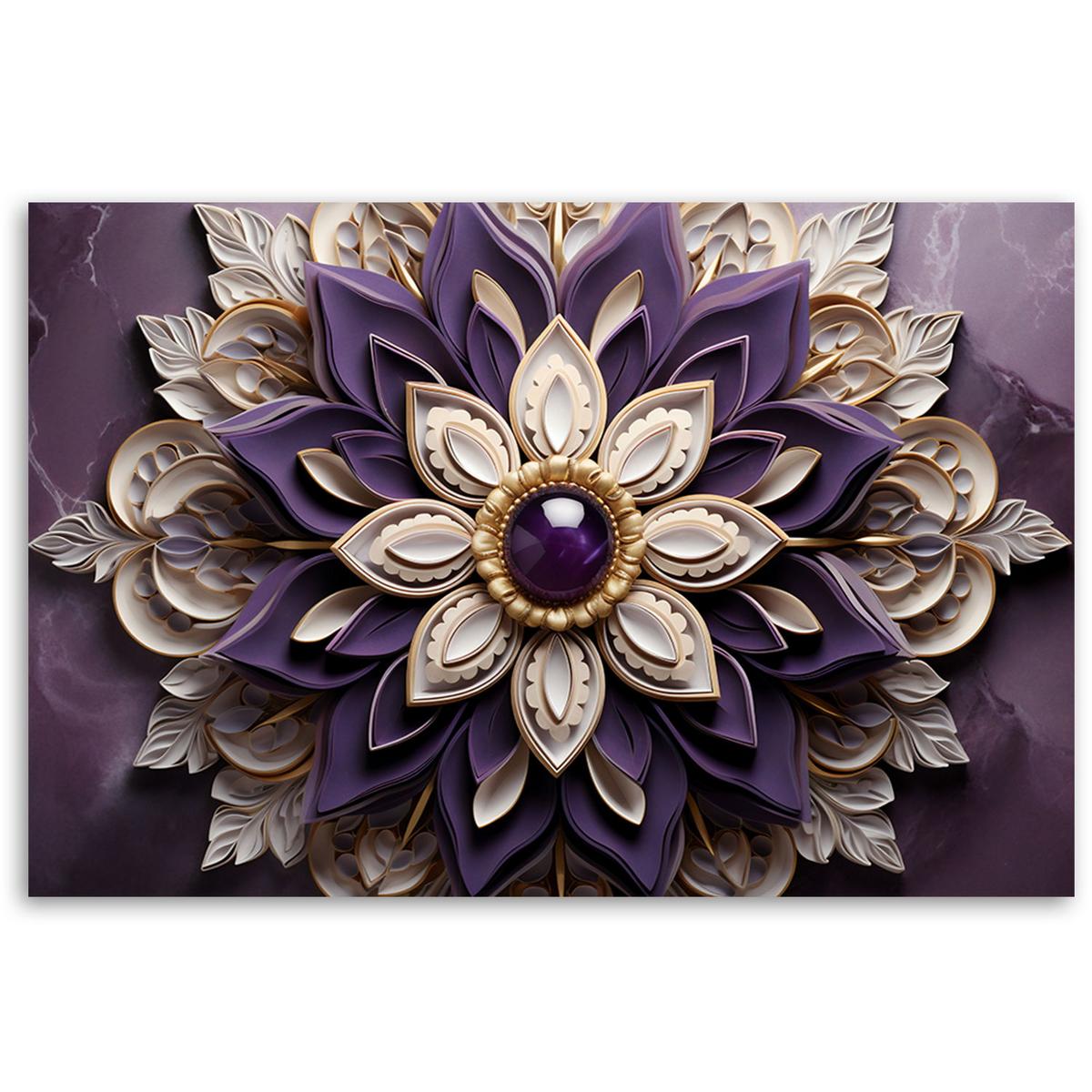 KUNSTDRUCK Lila 60/40 cm - Lila, Textil (60/40cm) - KUNSTLOFT