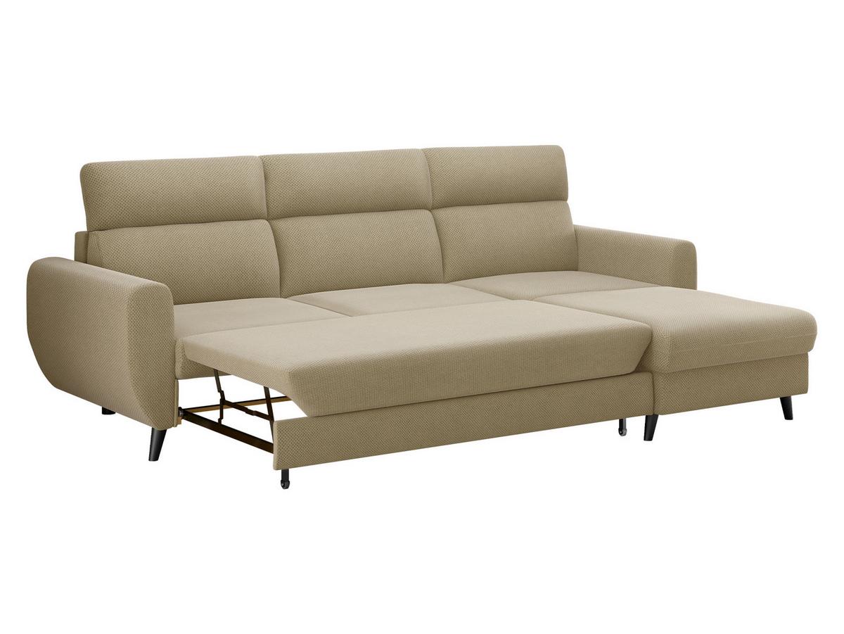 ECKSOFA Torro Mini, Seite: Links - Beige, Holz/Textil (258/168cm) - MIRJAN24