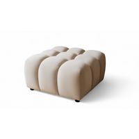 POLSTERHOCKER Flow - Creme, Holzwerkstoff/Textil (96/42/96cm) - Fun Möbel