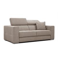 SOFA QUARTZ 3-Sitzer, taupe - Taupe, Holzwerkstoff/Textil (202/80/102cm) - Wozimo