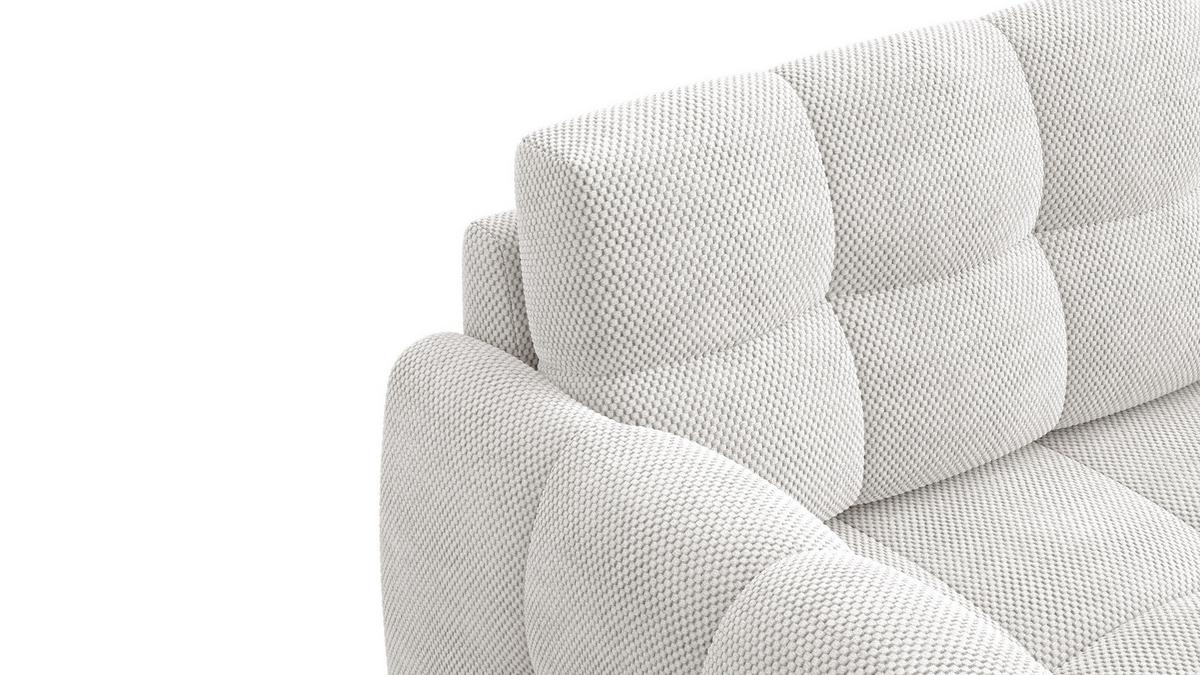 SOFA MELLOW 2-Sitzer, creme - Creme/Schwarz, Holz/Textil (153/87/98cm) - Wozimo