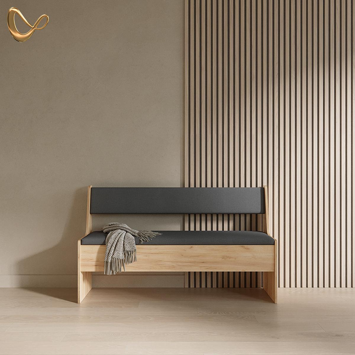 ESSZIMMER-BANK Tiberio Sandeiche 41.5 x 136.6 cm - Sonoma Eiche, Holzwerkstoff (41.5/80/136.6cm) - Livinity®
