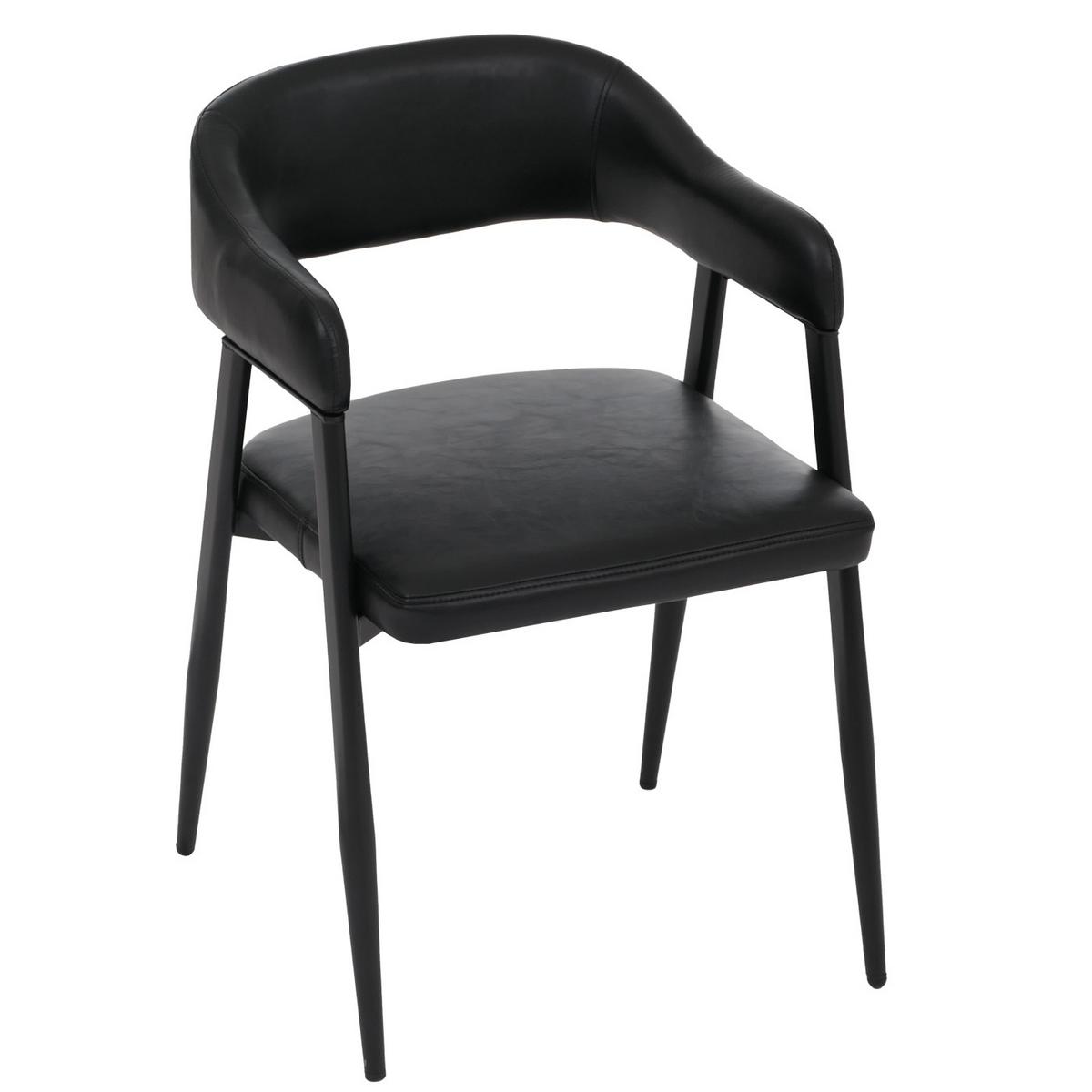 ESSZIMMERSTUHL Schwarz - Schwarz, Kunststoff (51/77/52cm) - MCW
