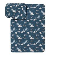 BABY Bambus-Bettwäsche Wale - Dunkelblau, Textil (90/120cm) - waldin