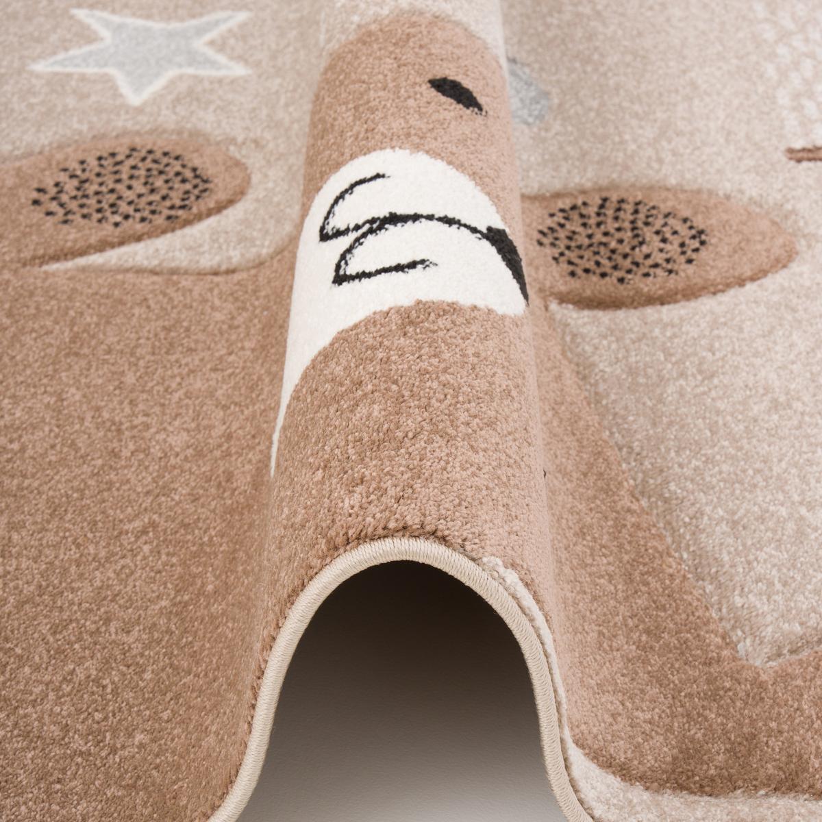 KINDER TEPPICH MAUI KIDS FUCHS UND BÄR - Grau, Textil (160/230cm) - Pergamon