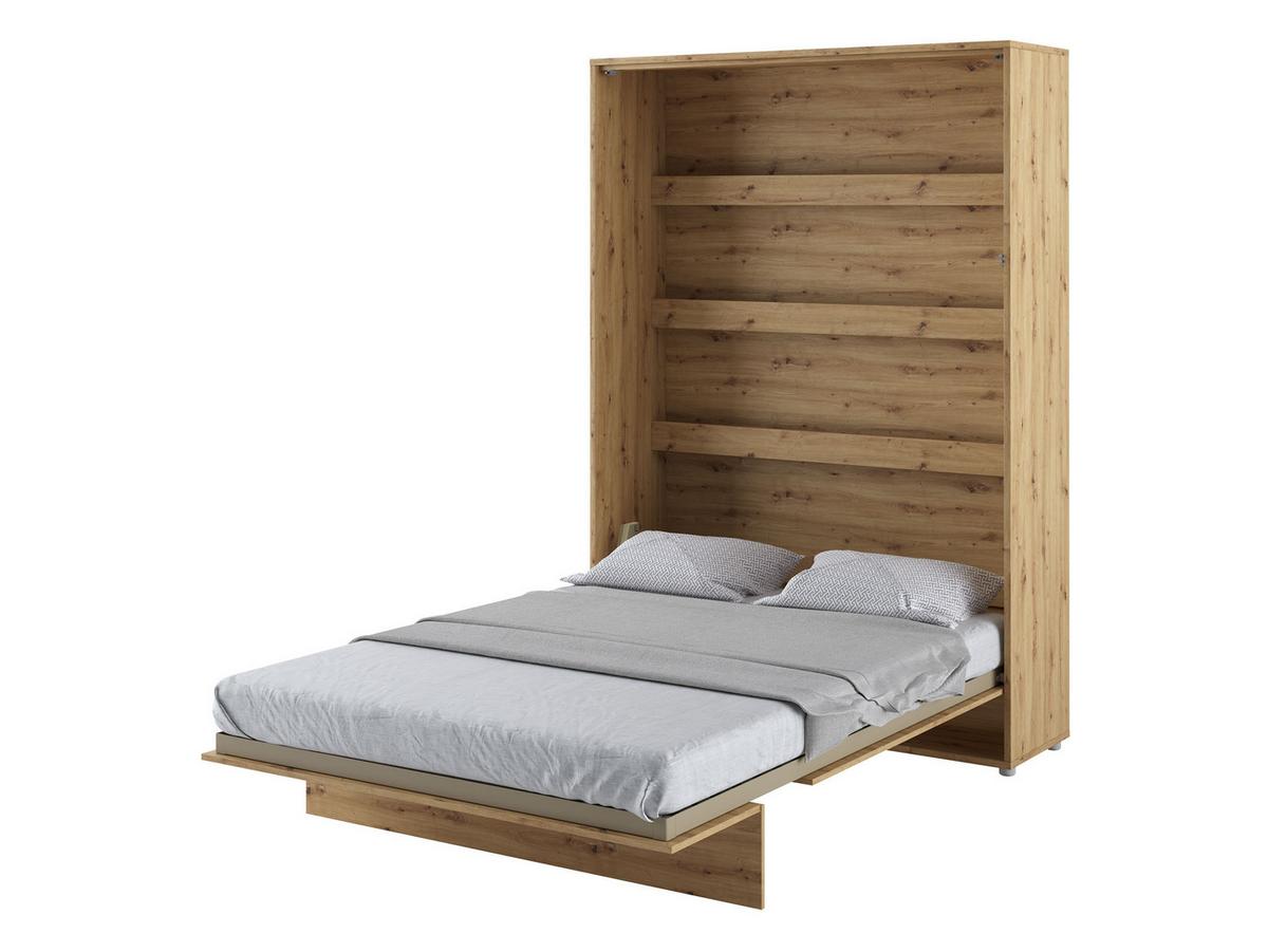 SCHRANKBETT Bed-Concept BC-01 140x200 - Eiche Artisan/Grau, Holz/Holzwerkstoff (140/200cm) - MIRJAN24