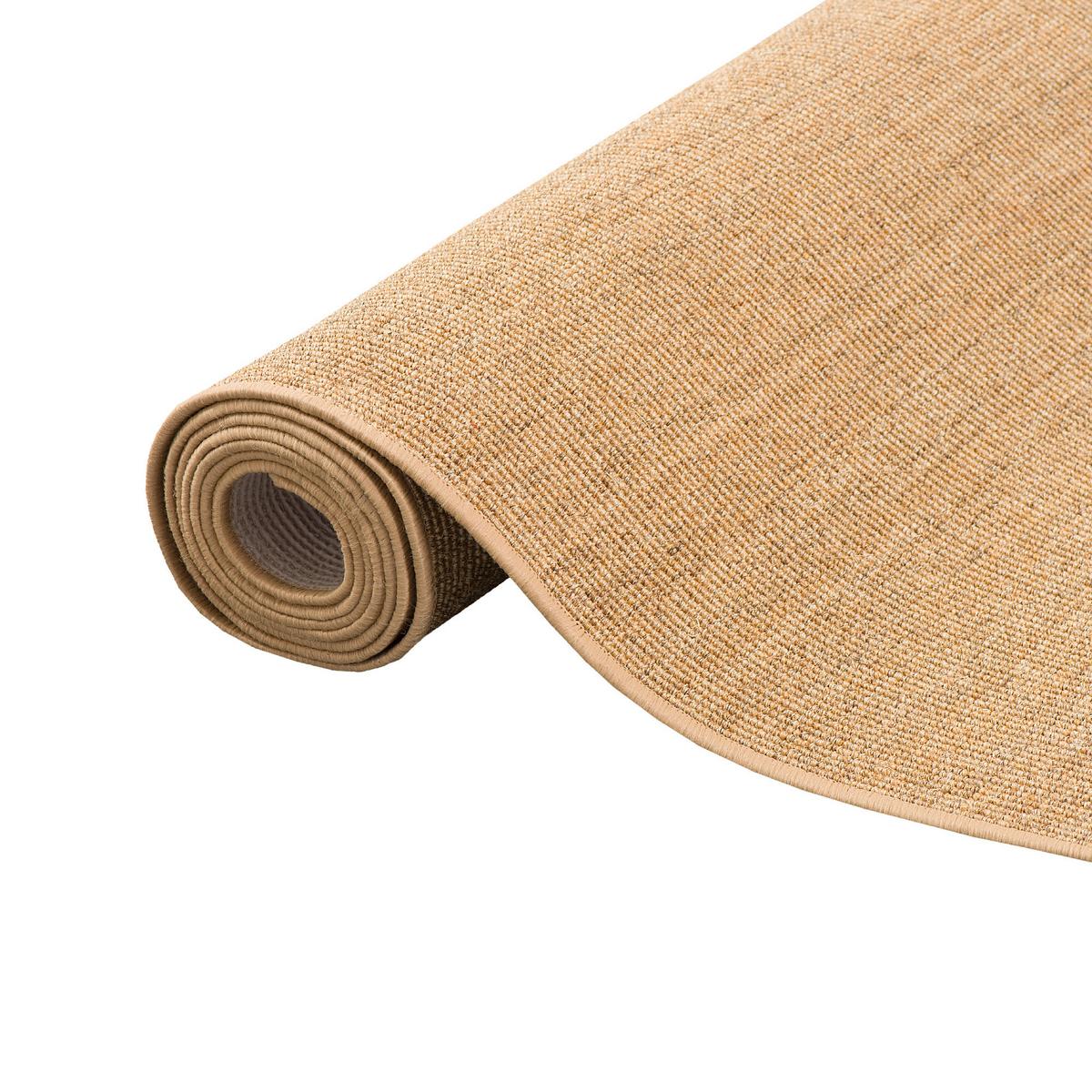 SISAL NATUR LÄUFER TEPPICH - Nussbaumfarben, Textil (80/400cm) - Snapstyle