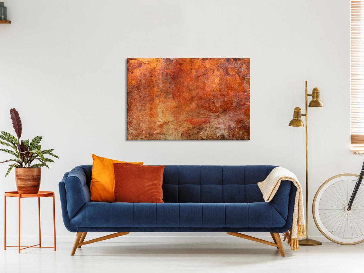 KUNSTDRUCK Kupfer 120/80 cm - Kupferfarben, Textil (120/80cm) - KUNSTLOFT