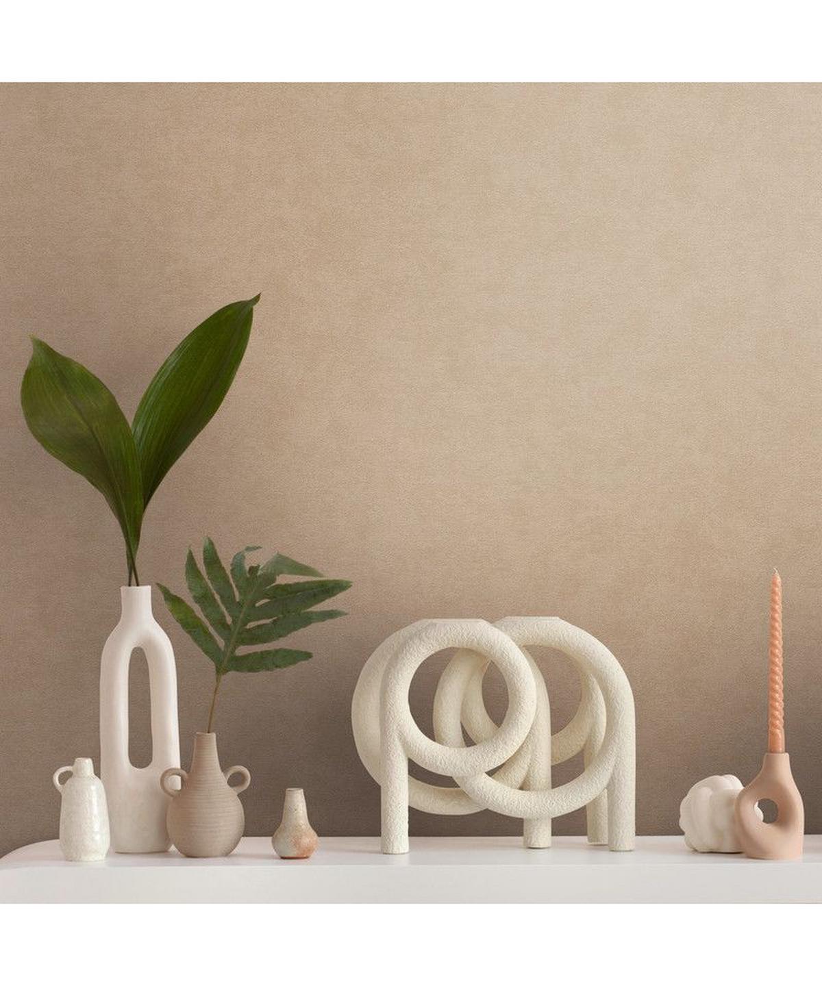 VLIESTAPETE Beige 53/1005 cm - Beige, Textil (53/1cm) - KUNSTLOFT