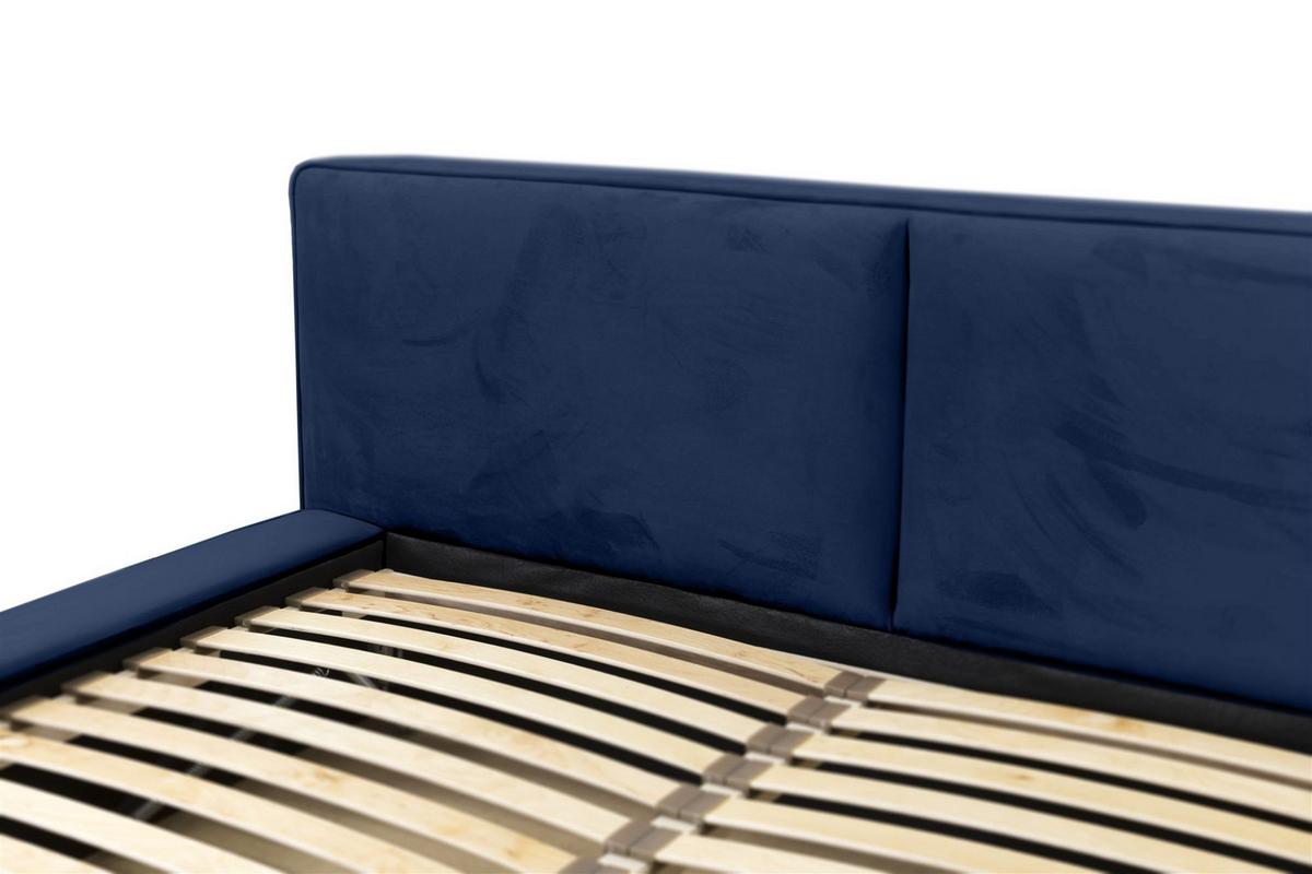 POLSTERBETT Lexie In Riviera Komplett - Blau, Holzwerkstoff/Textil (180/200cm) - Fun Möbel
