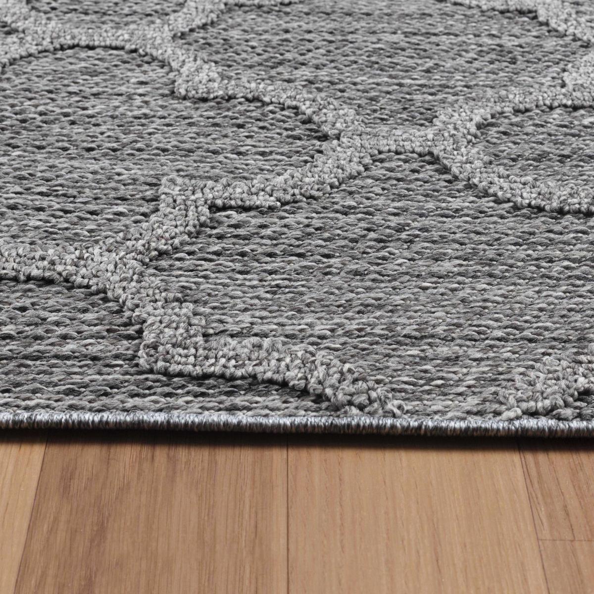 TEPPICH Outdoor IMST in Grau, im Skandi-Stil, 200 x 290 cm - Grau, Textil (290/200cm) - KADIMA DESIGN