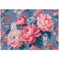 FOTOTAPETE Blumen Pfingstrosen Rosa 350x250 cm - Multicolor, Papier (350/250cm) - Wallarena