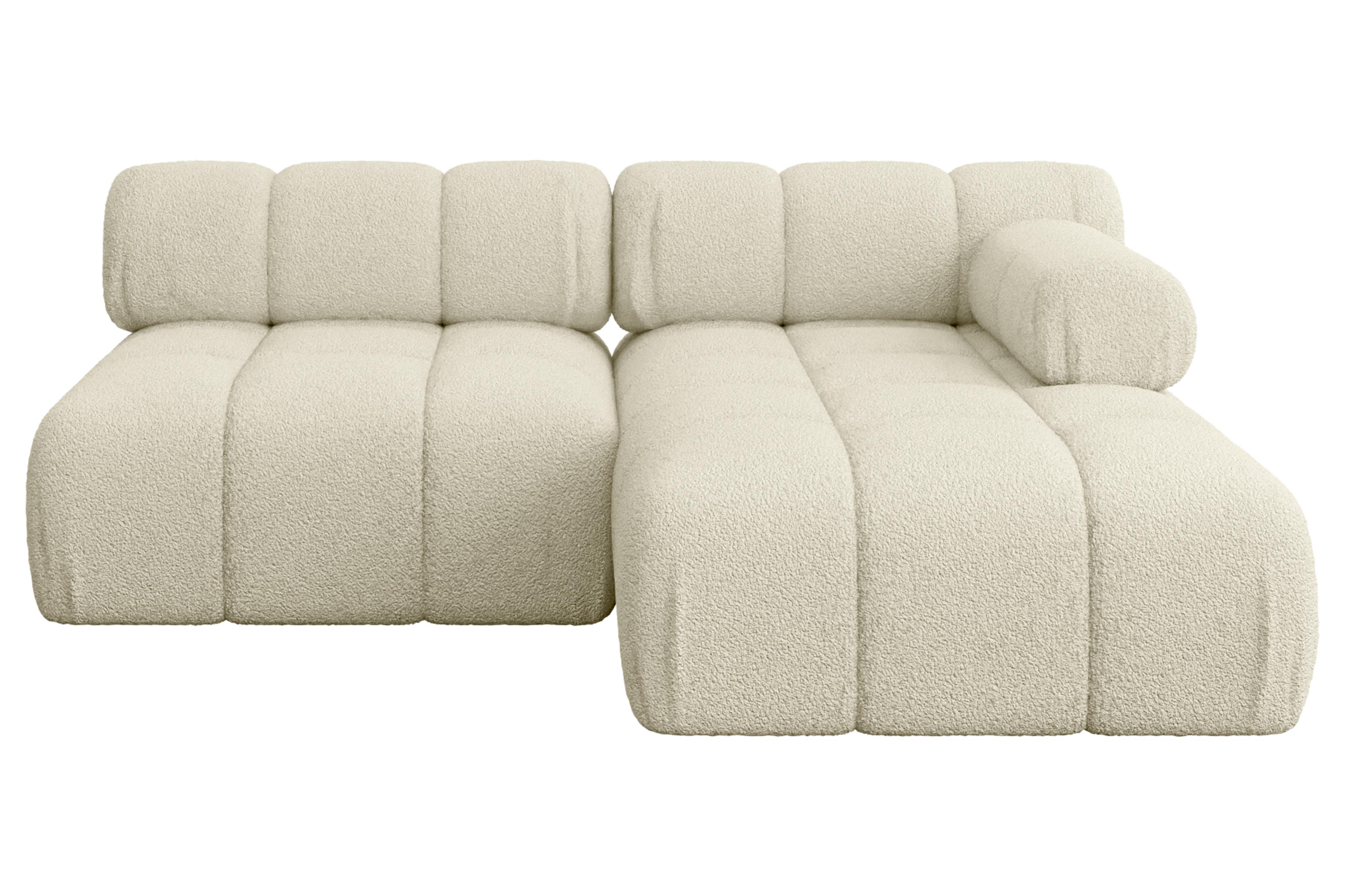 ECKSOFA modulares Sofa Razon-L1 - 190x160x70 cm Beige Bouclé - Beige, Holzwerkstoff/Textil (190/160cm) - ALTDECOR