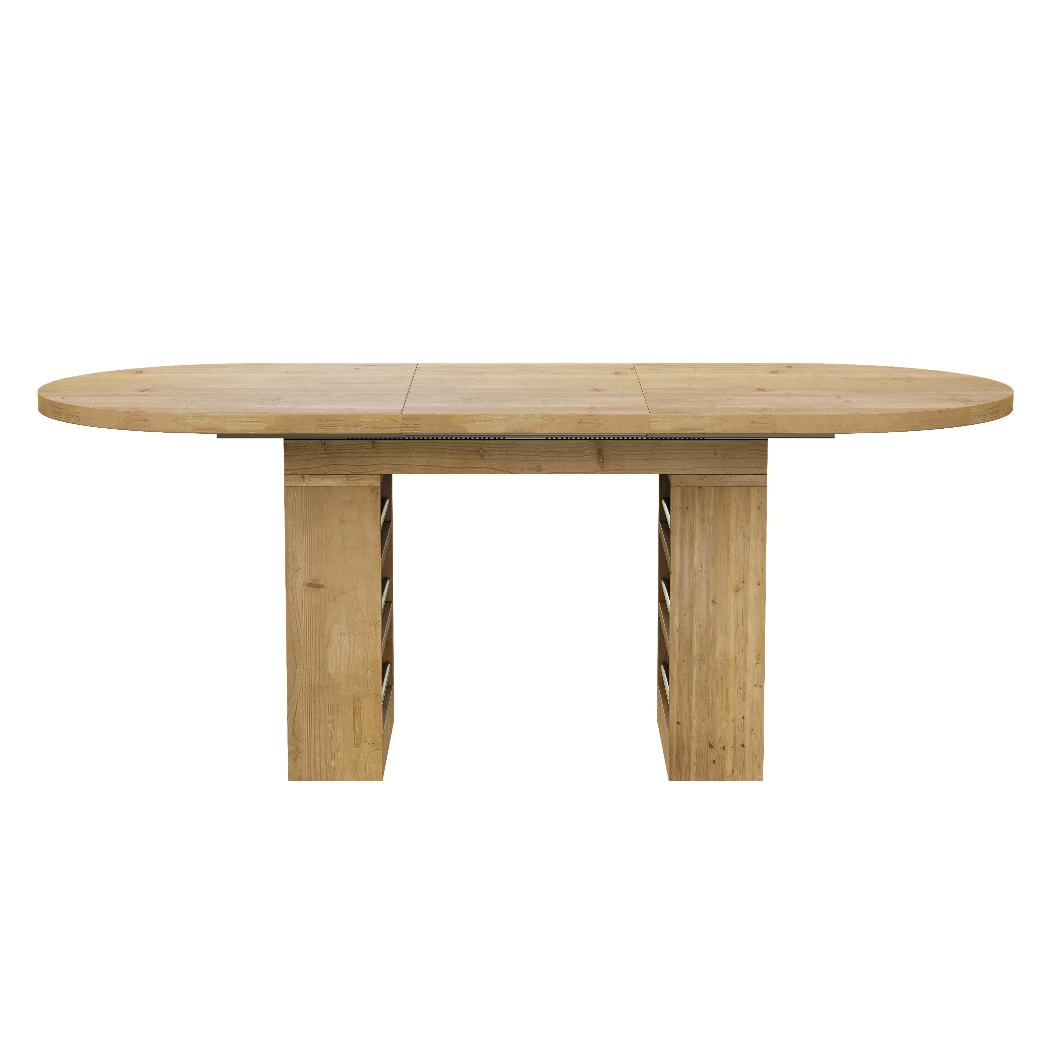 ESSTISCH Ausziehbar 150-200cm Eichenfarbe Skandinavisch mit Stauraum - Eichefarben, Holzwerkstoff (90/200/76cm) - Urban Meuble