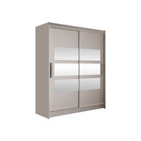 SCHWEBETÜRENSCHRANK Westa VII - Kaschmir/Silberfarben, Holzwerkstoff/Metall (150/200/58cm) - MIRJAN24