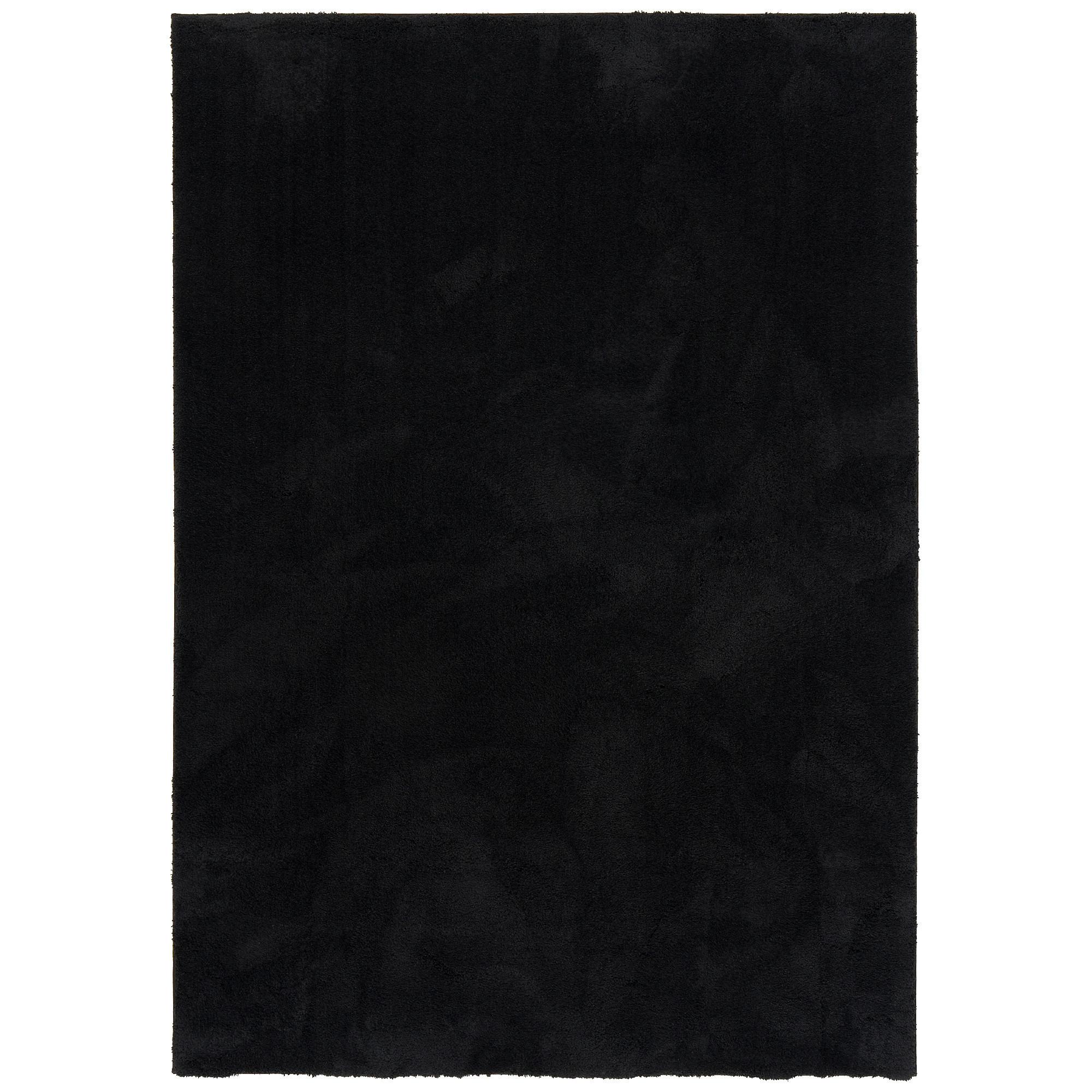 HOCHFLOR LANGFLOR SUPER SOFT TEPPICH SILKY - Schwarz, Textil (200/290cm) - Pergamon