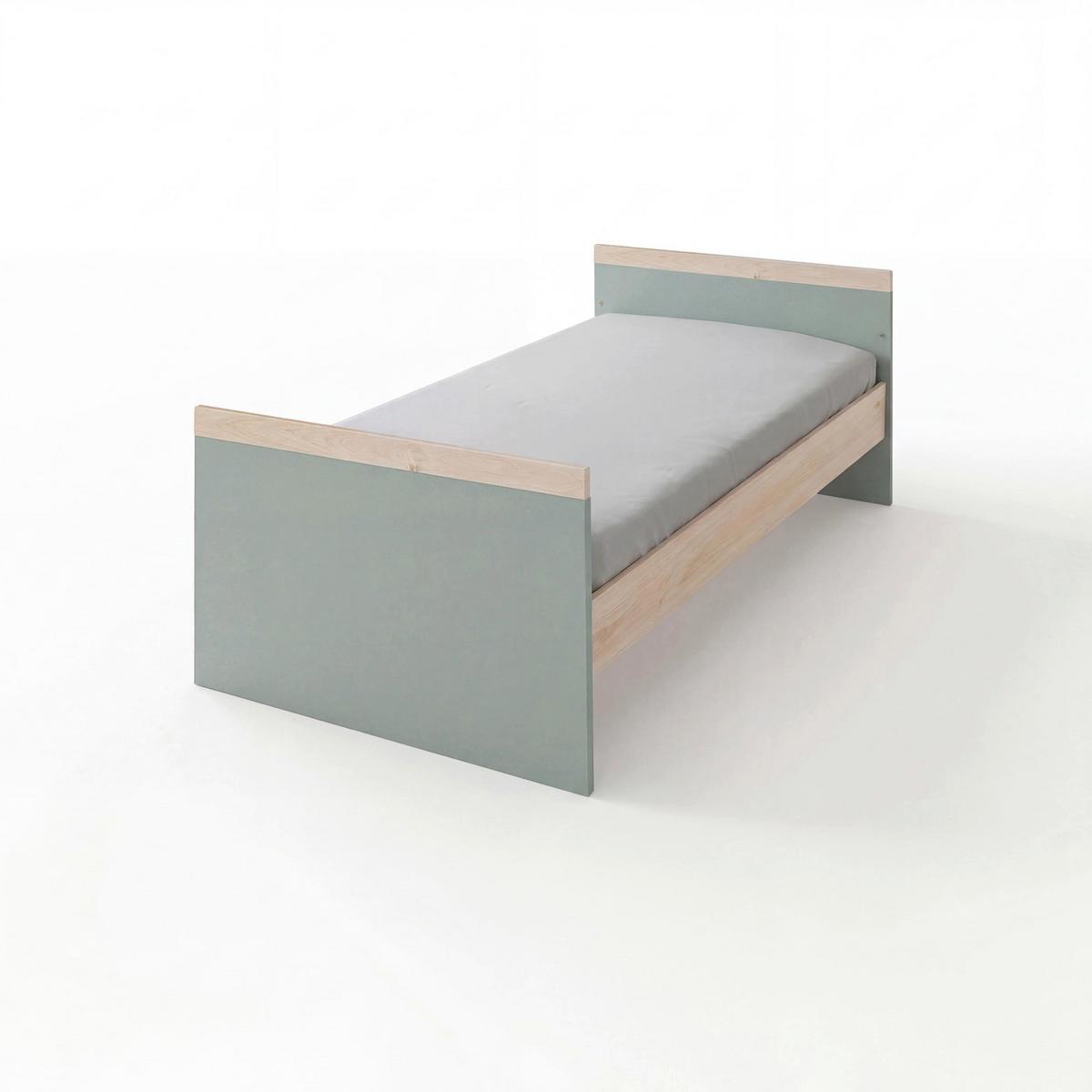 BABYZIMMER-SET Jimmy 3-teilig - Eichefarben/Salbeigrün, Holz/Holzwerkstoff (138/195/53cm) - Roba