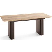 ESSTISCH Riven rechteckig ausziehbar verlängerbar mit Butterfly-Auszug, Eiche Braun 200-296/90/76 cm - Eiche Wotan/Braun, Holzwerkstoff/Metall (90/296/76cm) - WFL GROUP