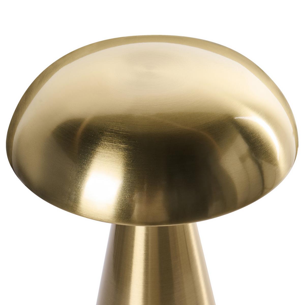 KABELLOSE LED Tischlampe 2er Set mit Dimmer Metall Gold Kulfo - Goldfarben, Metall (15/15/20cm) - Beliani