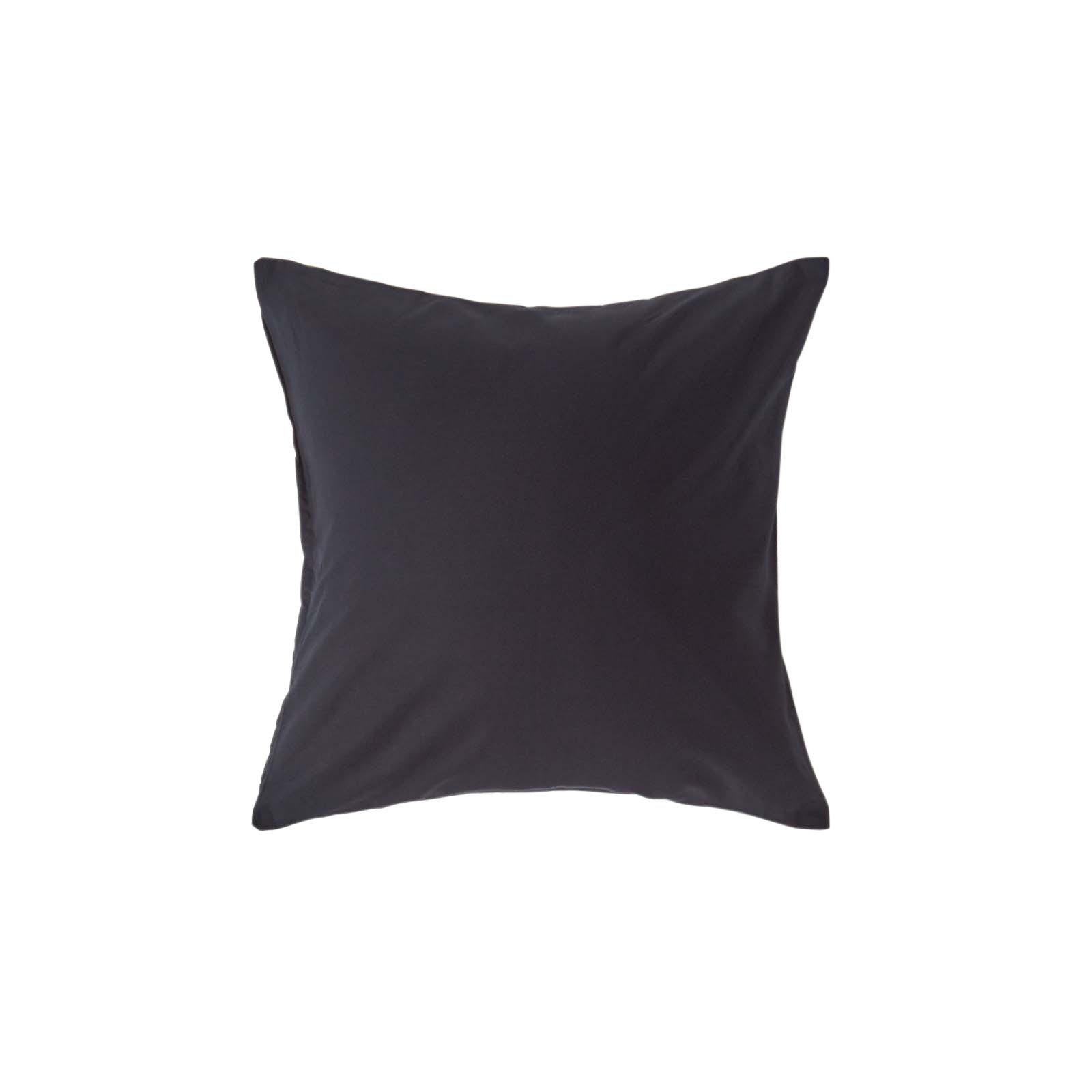 KISSENBEZUG Perkal, Ägyptische Baumwolle, Fadendichte 200 - Schwarz, Textil (40/40cm) - Homescapes
