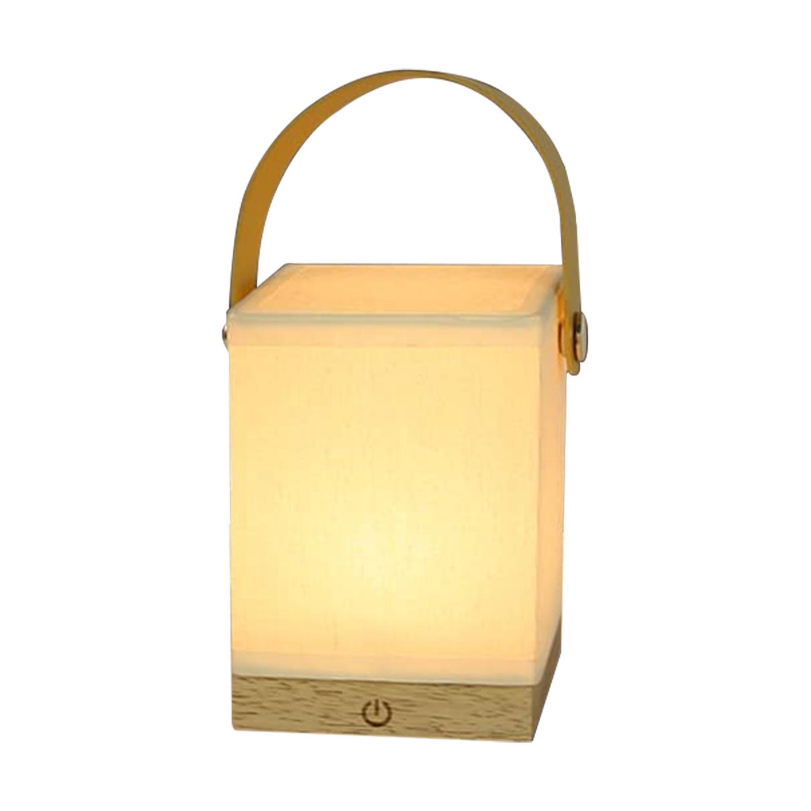 LED-TISCHLEUCHTE Handtasche 10/10/14.5 cm - Weiß, Holz (10/10/14.5cm) - Nettlife